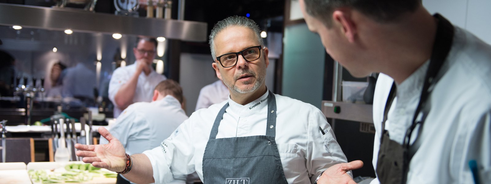 Edwin Vinke, eigenaar en chef-kok van het restaurant De Kromme Watergang